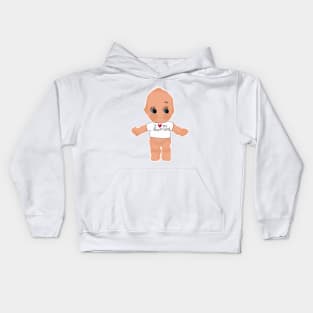 I heart my boyfriend kewpie baby Kids Hoodie